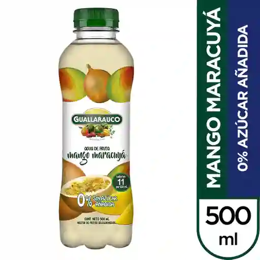Guallarauco Agua De Fruta Mango Maracuyá 500 Ml