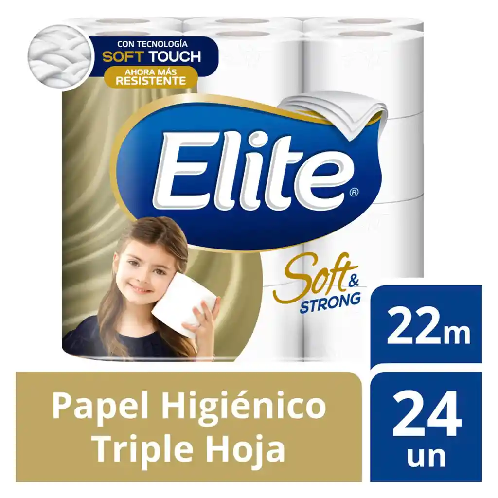 Elite Papel Higiénico Triple Hoja Soft & Strong