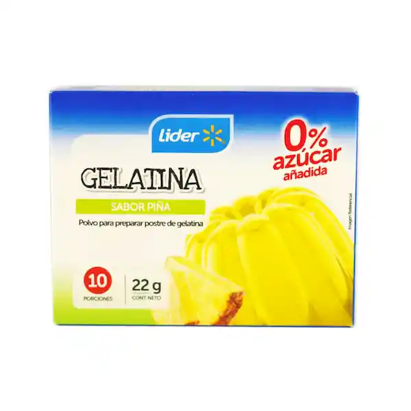 Gelatina Ligth Sabor Piña Líder