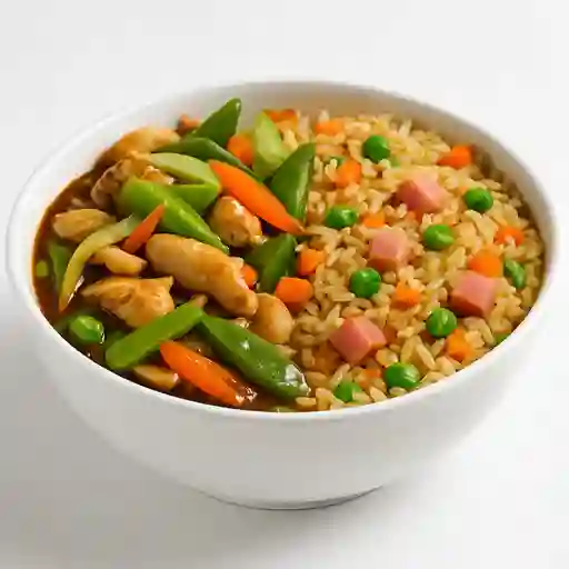 Chapsui pollo con arroz chino v