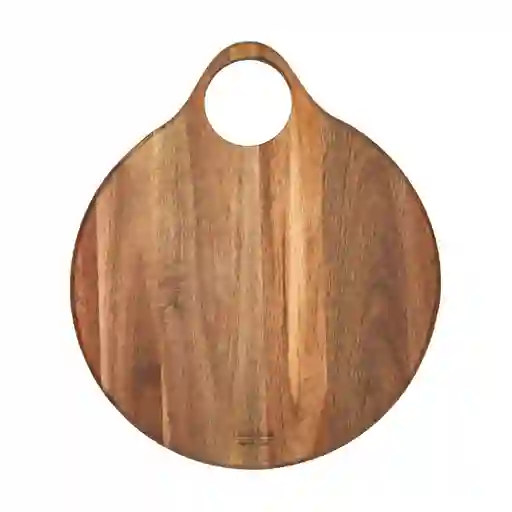 Tabla de Madera Redonda Con Asa 37 x 32 x 1