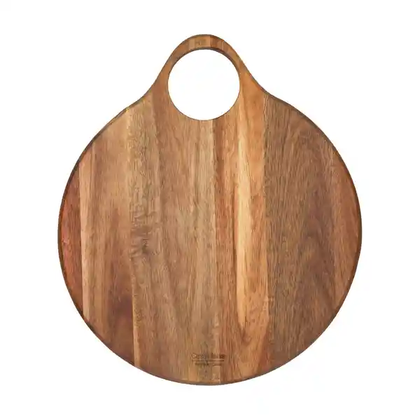 Tabla de Madera Redonda Con Asa 37 x 32 x 1