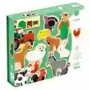 Djeco Juego Didáctico Madera Magnético Farmix