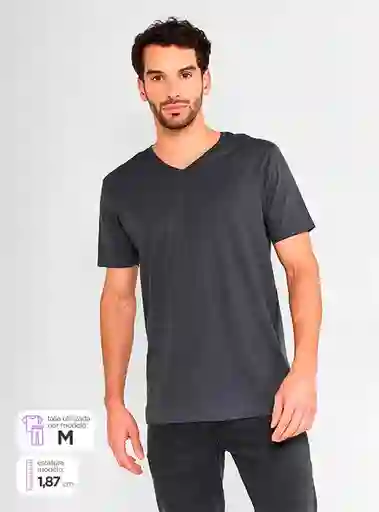 Marquis Polera Manga Corta vn Noos Negro Talla M