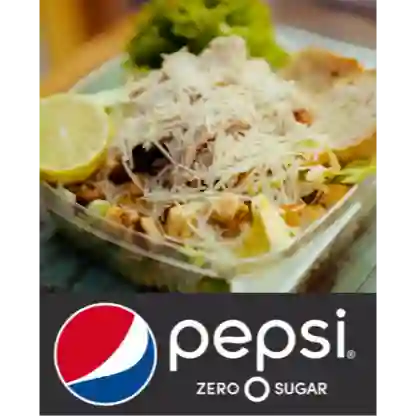 Ensalada Cesar Pollo + Pepsi Zero 350Cc