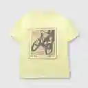 Polera Bike de Niño Amarillo / Yellow Talla 2A Colloky