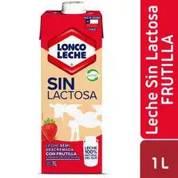 Loncoleche Leche sin Lactosa Semidescremada Sabor a Frutilla