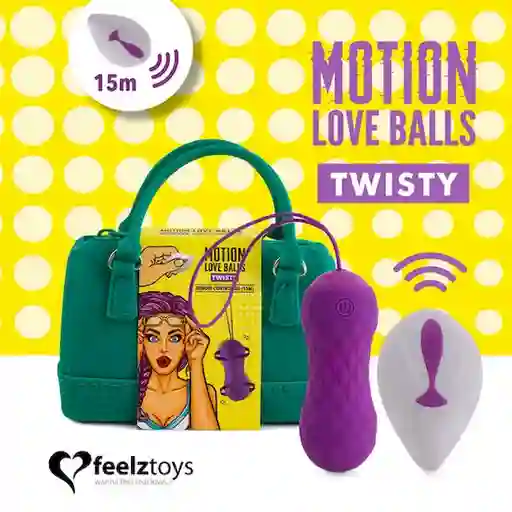 Feelztoys Bola Vibradora Motion Love Balls Twisty Control Remoto