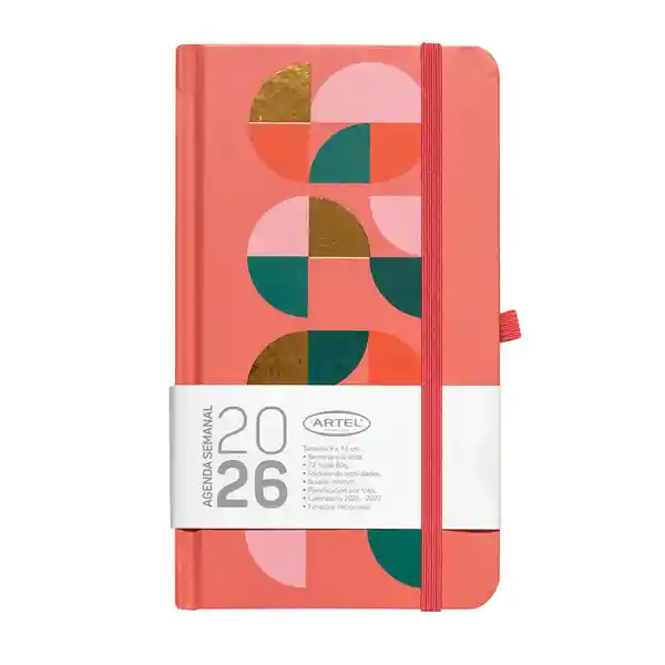 Artel Importado Agenda 2026 Semana a la Vista Chequera