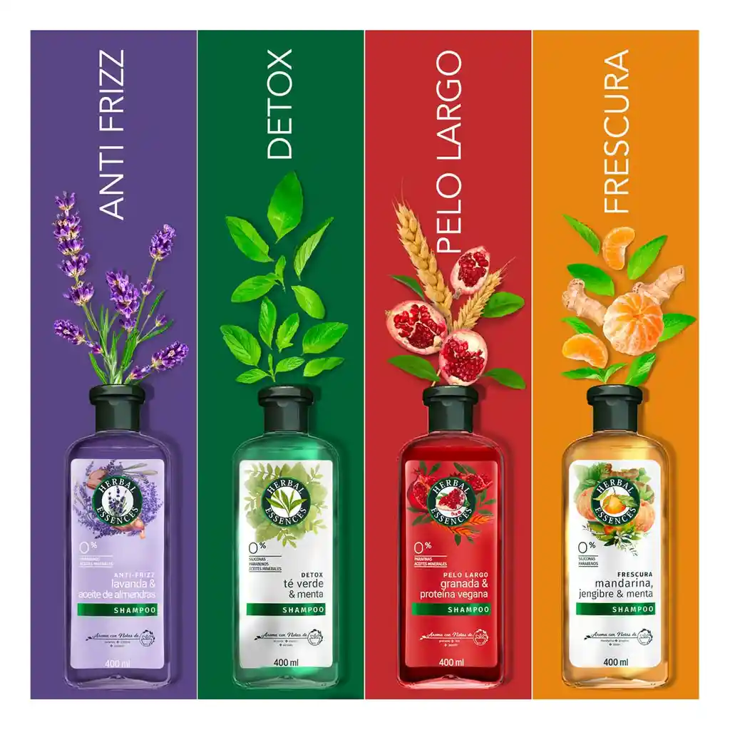Herbal Essences Acondicionador Granada y Proteína Vegana