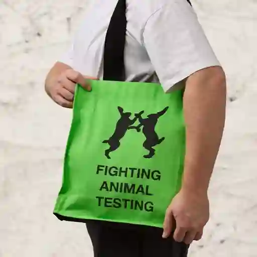 Bolsa Fighting Animal Testing Fluoro Green