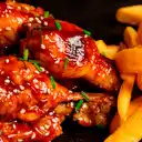 Alitas de Pollo + Papas Fritas