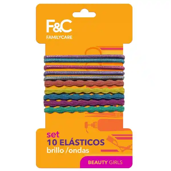 Family Care Set Elásticos Brillo/Ondas