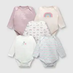 Pack Bodies de Bebé Niña Gris Melange Talla 18/24M Colloky