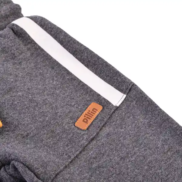 Pantalón Sudadera Bebé Niño Gris Oscuro Talla 6 M Pillin