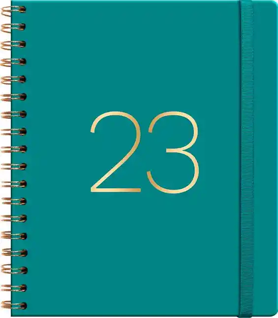 Agenda 2023 Pu Espiral Cuaderno Diaria Turquesa