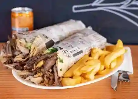 Combo de Dos Shawarmas Mixtos