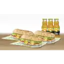Dupla Desayuno X3 Jamón Palta 15Cm