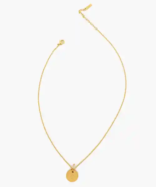 Collar Acero Inoxidable Letra Detalle G Dorado Lounge