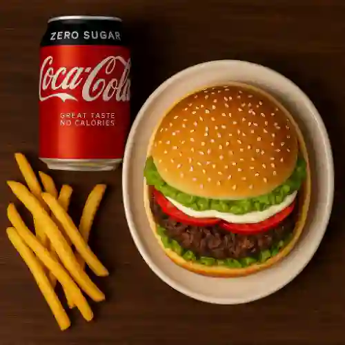 Combo Burger Papitas Bebidas