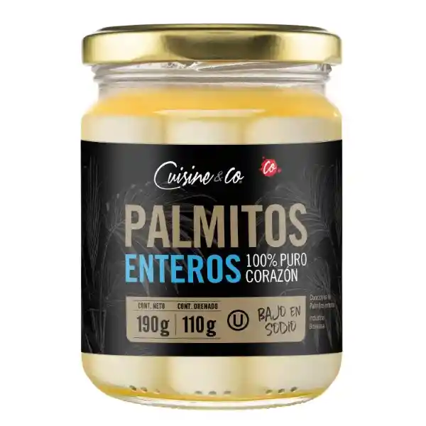 Palmitos Enteros Premium Drenado Cuisine & Co