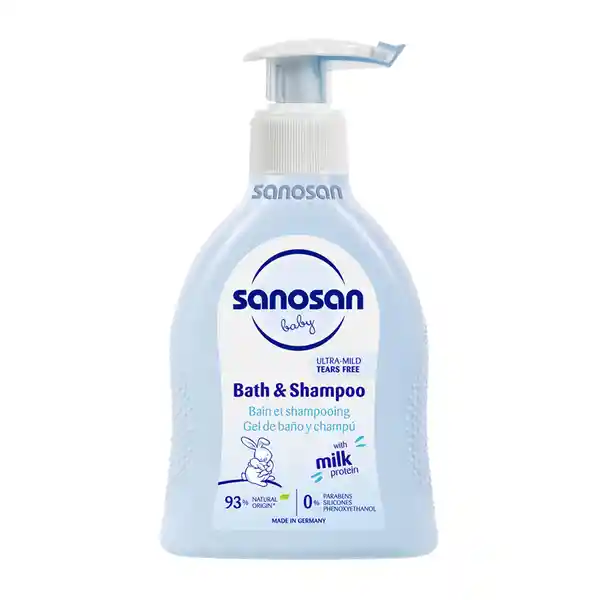 Gel Sanosan Baño Shampoo Bebes