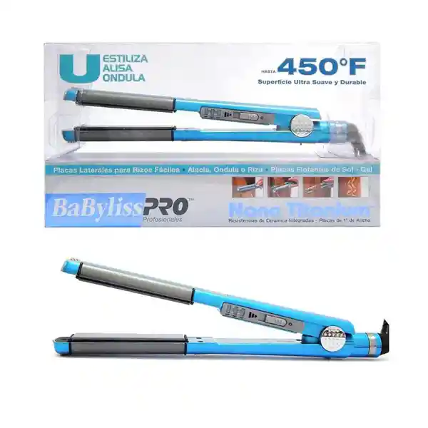 Babyliss Plancha Alisa y Ondula Nano Titanium