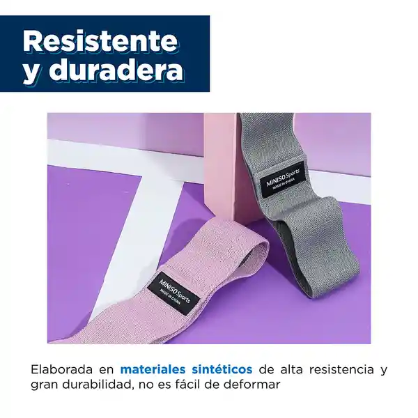 Banda de Resistencia Gruesa P/Piernas y Glúteos Gris Miniso