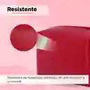 Miniso Cosmetiquera Viajera de Color Solido Rojo Violeta 