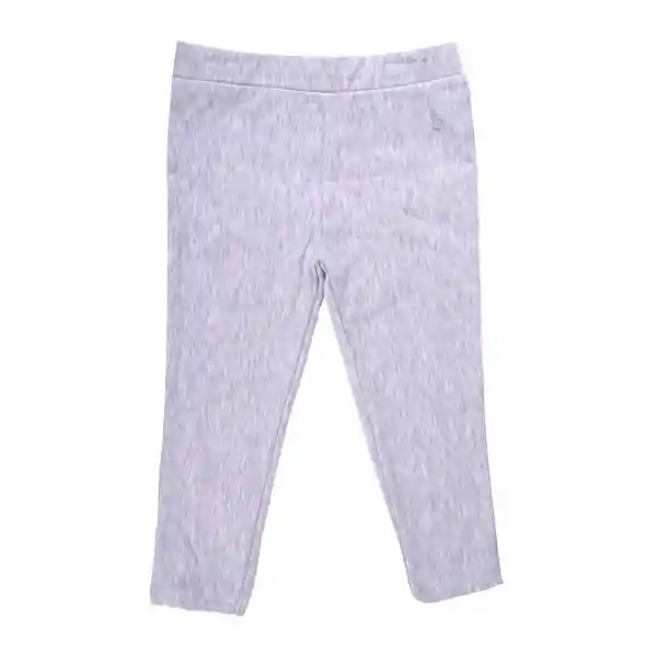 Pantalón Calza Larga Lisa Bebé Niña Gris Claro 3 M Pillin