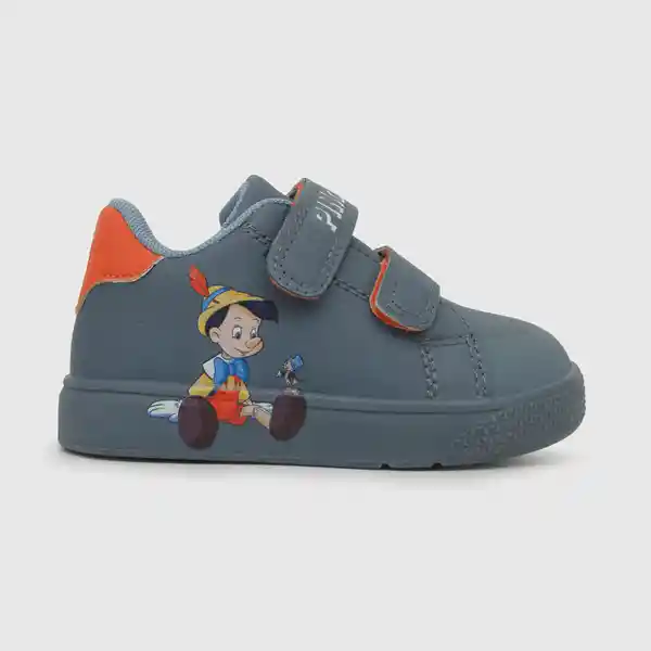 Zapatillas Dos Velcros Pinocho Para Niño Azul Talla 23 Colloky