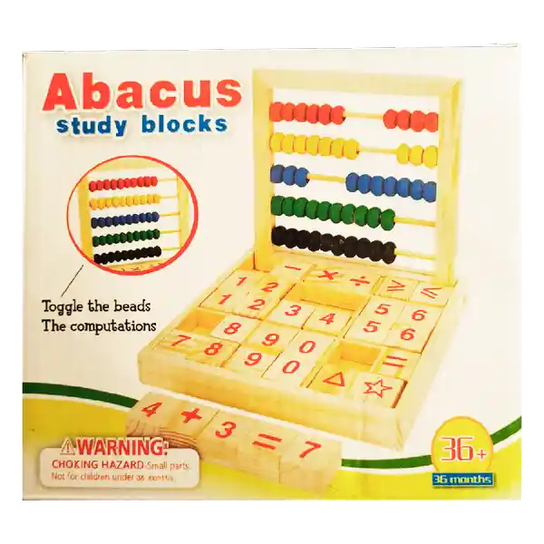 Abacus Juguete Didáctico Niño De Madera Abaco