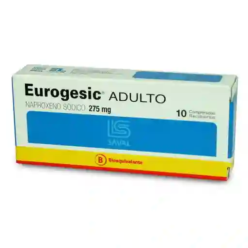 Eurogesic Adulto (275 mg) 