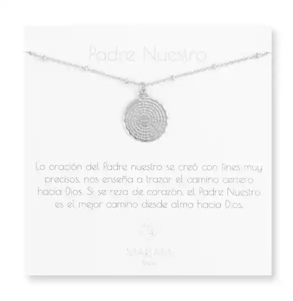 Collar Padre Nuestro Silver