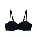 Bikini Tiras Removibles Strapless Color Negro Talla M Samia