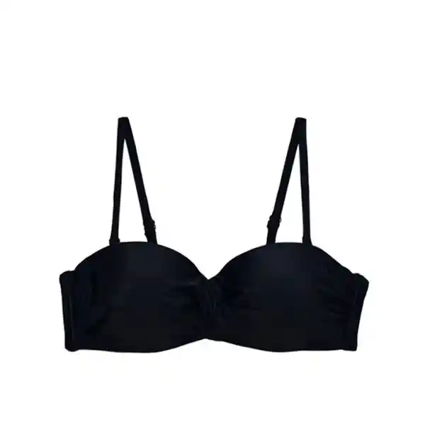 Bikini Tiras Removibles Strapless Color Negro Talla M Samia