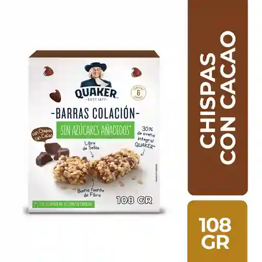 Barra Estuche Chispas de Chocolate 108 gr