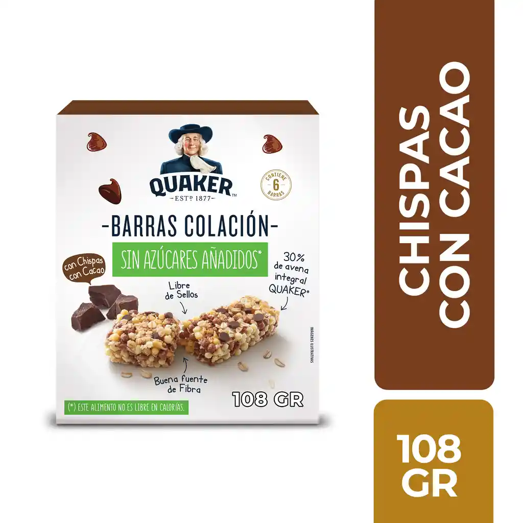 Barra Estuche Chispas de Chocolate 108 gr