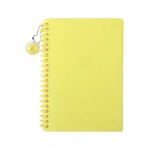 Miniso Cuaderno Liso de Espiral Amarillo