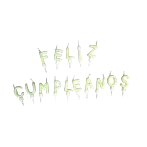 Vela Feliz Cumpleaños Flúor