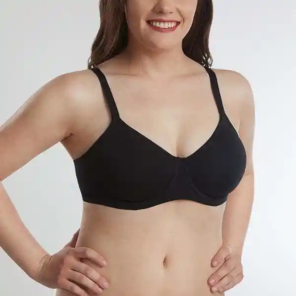 Sostén Estomaguillo Micro Simplex Negro Talla 40E Flores