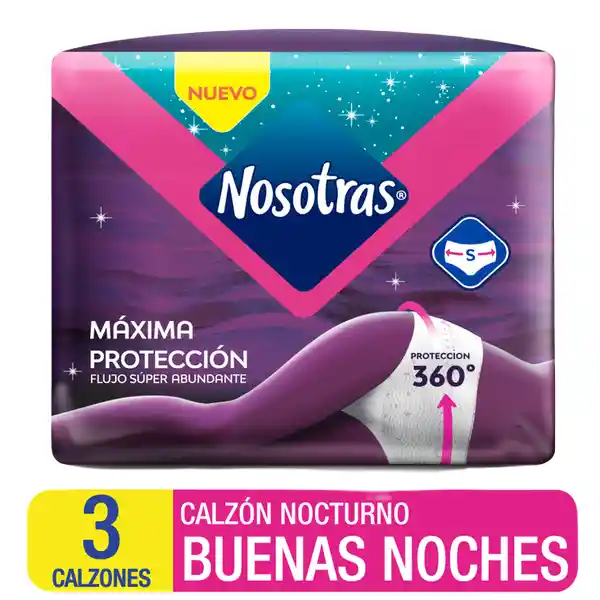 Nosotras Calzón Nocturno Buenas Noches Talla S