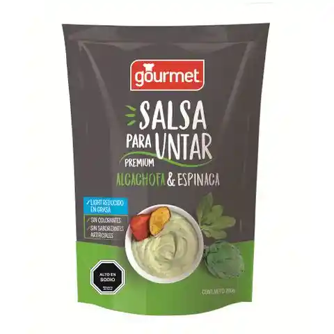 Gourmet Salsa para Untar Premium con Alcachofa y Espinaca