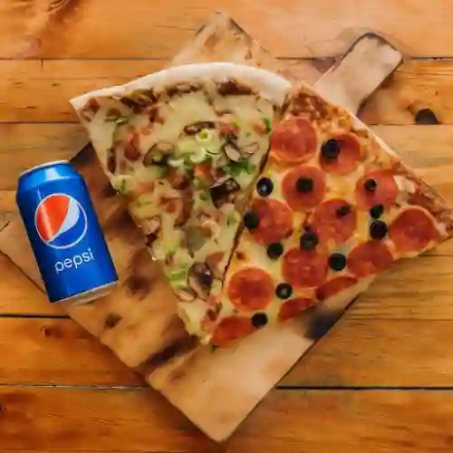 Promo 2 - Dos Slices + Bebida en Lata