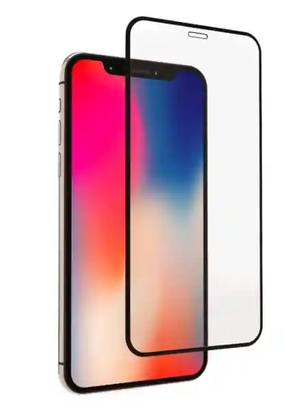 Vidrio Templado 9D Negro iPhone X/XS/11 Pro