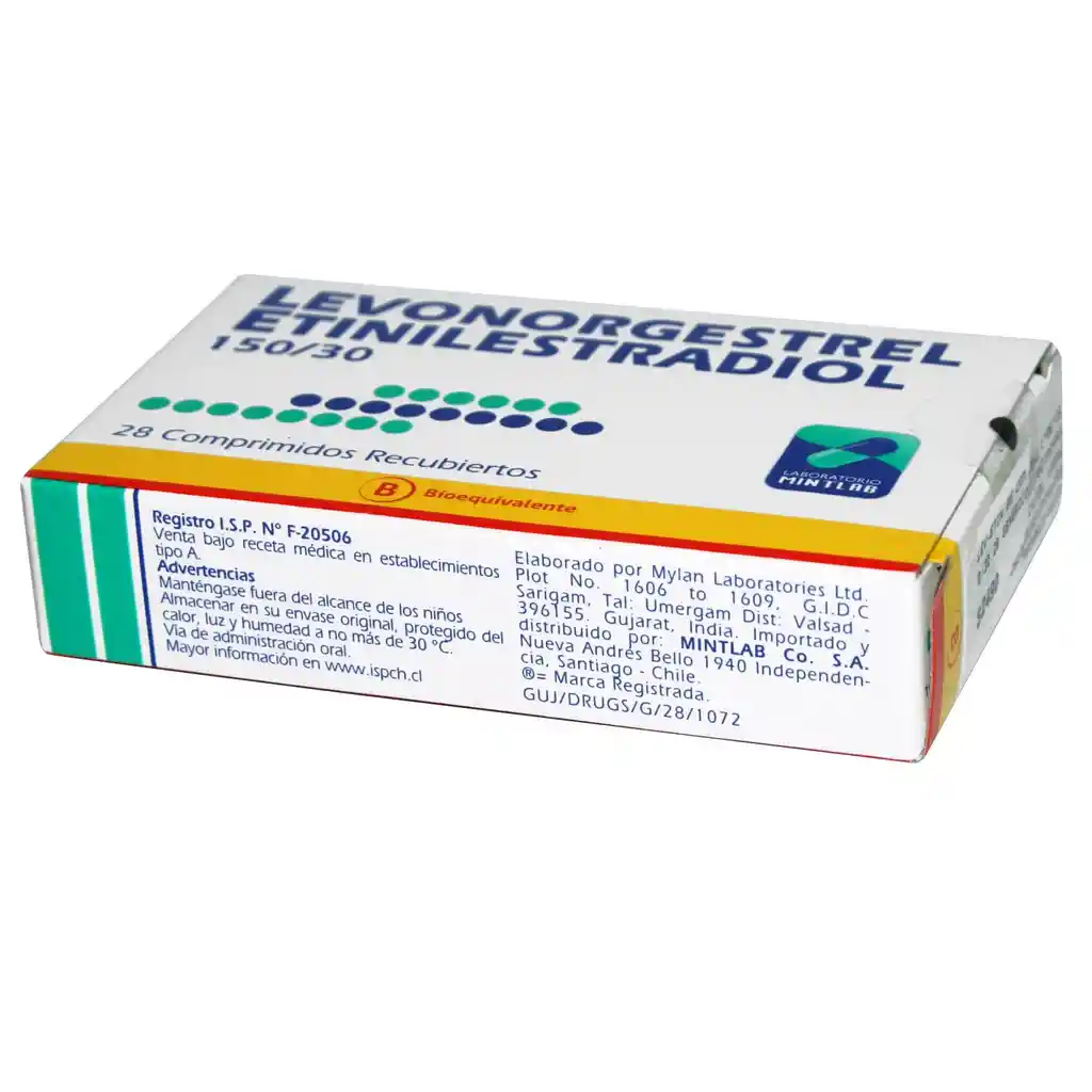 Mintlab Levonorgestrel/Etinilestradiol (150 mg/30 mg) 