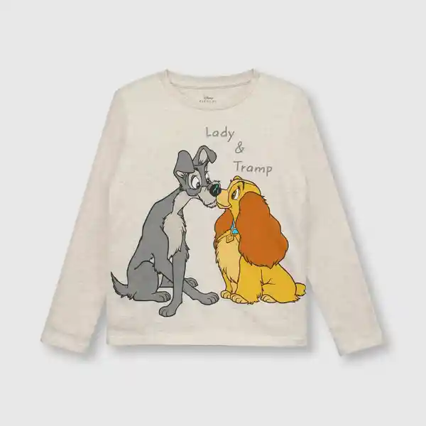 Pijama de Algodón Lady And Tramp Niña Beige Talla 3A Colloky