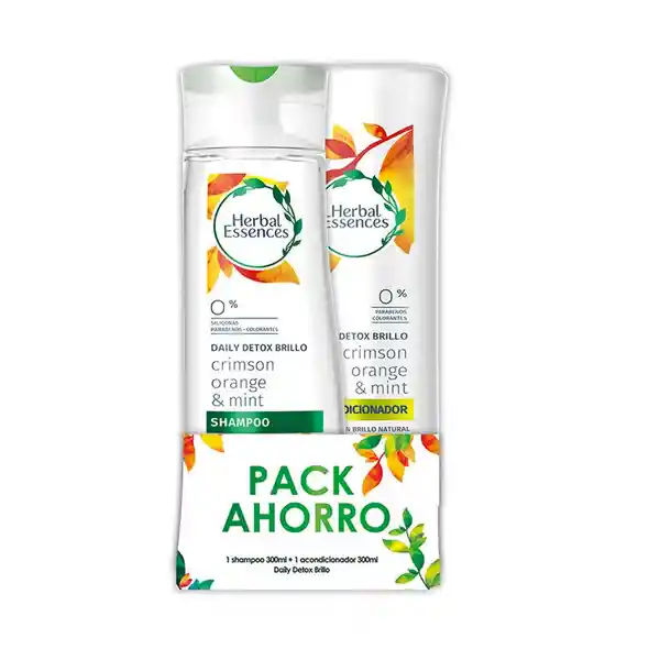 Herbal Essences Pack Daily Détox Naranja Carmesí & Aceite de Menta