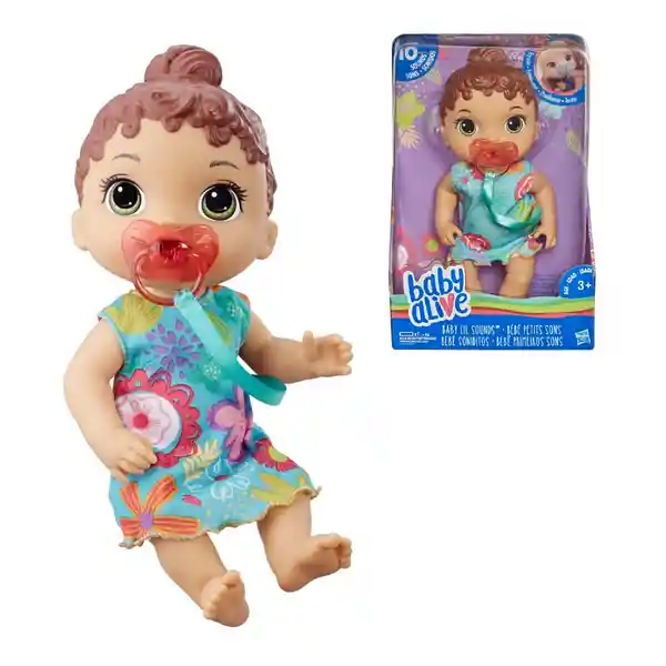 Baby Alive Muñeca Bebé Soniditos Castaña