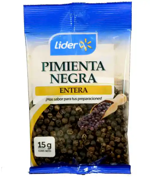 Líder Pimienta Negra Entera